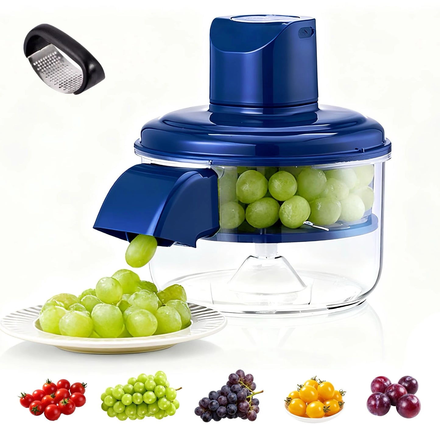 2025 Upgrade 2-in-1 Electric Garlic & Fruit Peeler - Effortless Peeling in 20 Seconds,Easy to Clean, Remover Tool for Kitchen