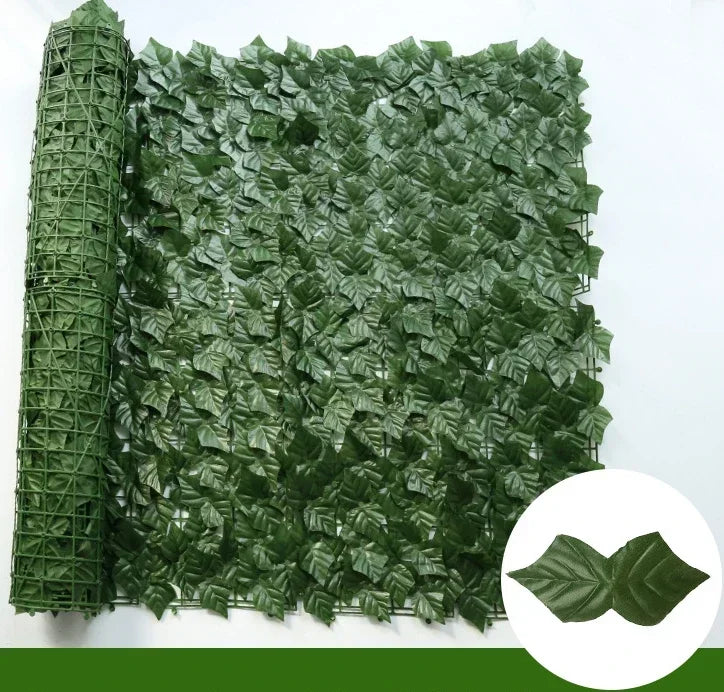 100X300cm Artificial Ivy Fence Plant Grass Wall Panel Faux Green Leaf Hedge Privacy Screen Outdoor Home Garden Balcony Decor