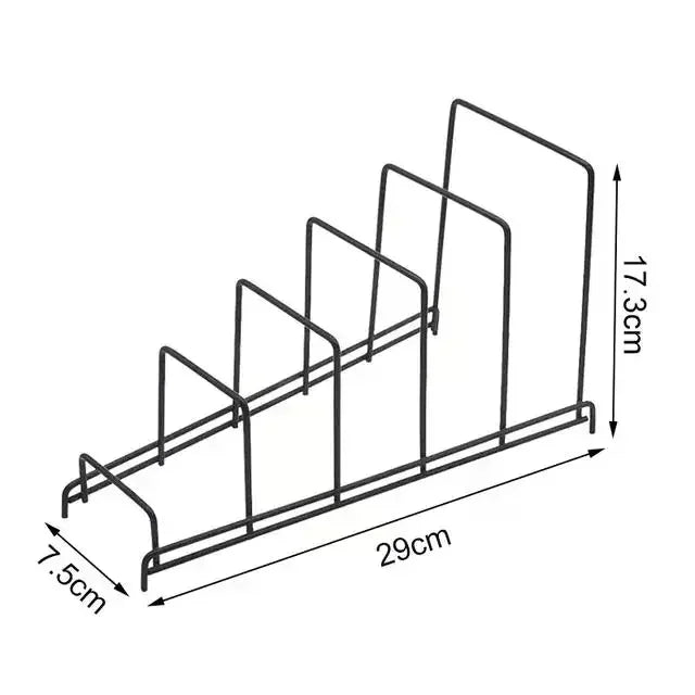 Iron Art Rack Shelf Multi Layer Space Saving Organizer Cutting Board Pot Lid Plates Stand Holder Storage For Kitchen Home Decor