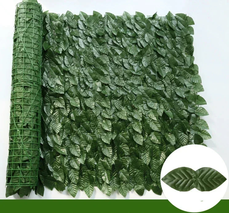 100X300cm Artificial Ivy Fence Plant Grass Wall Panel Faux Green Leaf Hedge Privacy Screen Outdoor Home Garden Balcony Decor