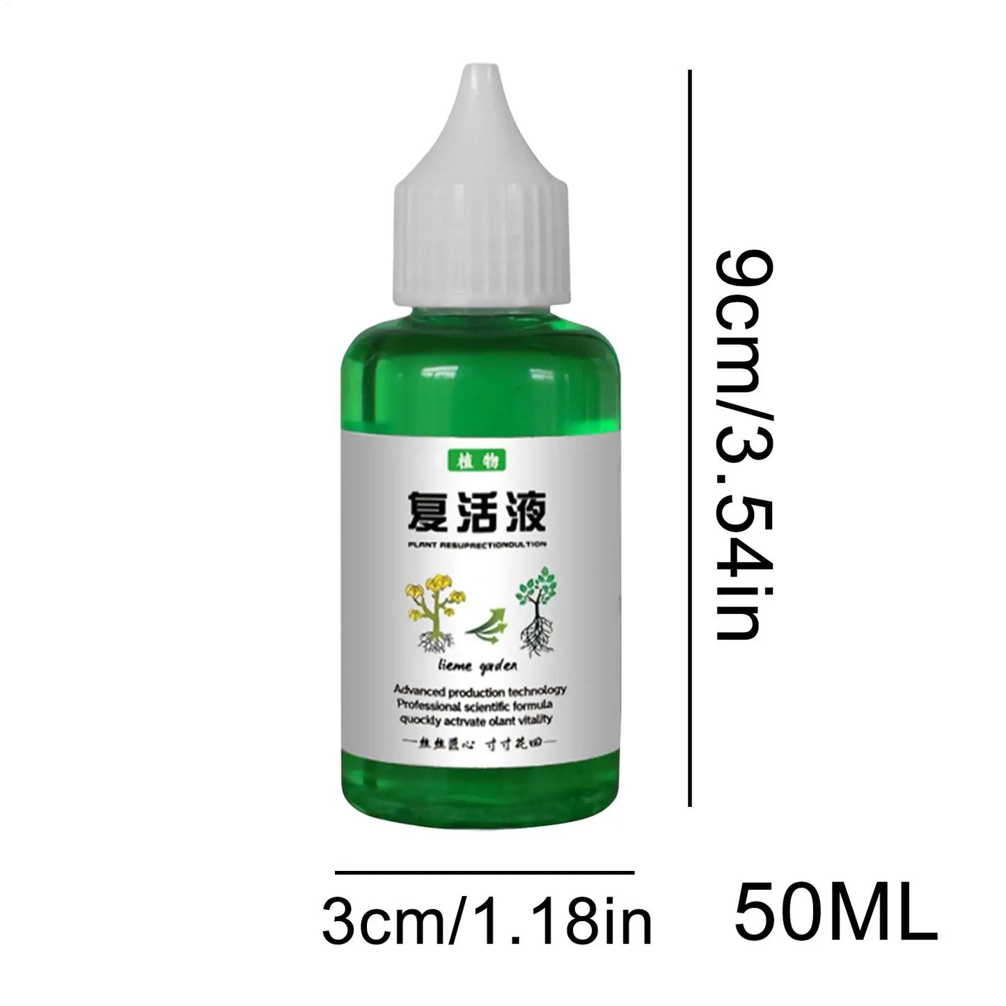 Plant Nutrients Liquid 50ml Outdoor and Soil Growing Plant Food Promotes Healthy & Strong Growth Fertilizing Liquid Concentrate