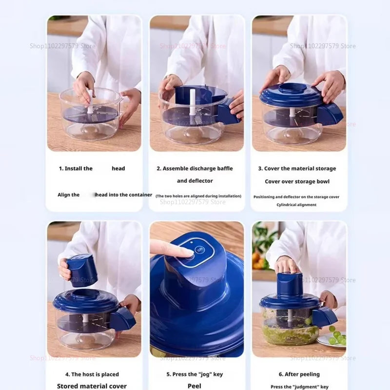 Electric Automatic Grape Peeler Machine for Home Use, Desktop Fruit Skin Peeler for Grapes Tomatoes, Easy to Clean & Save Time