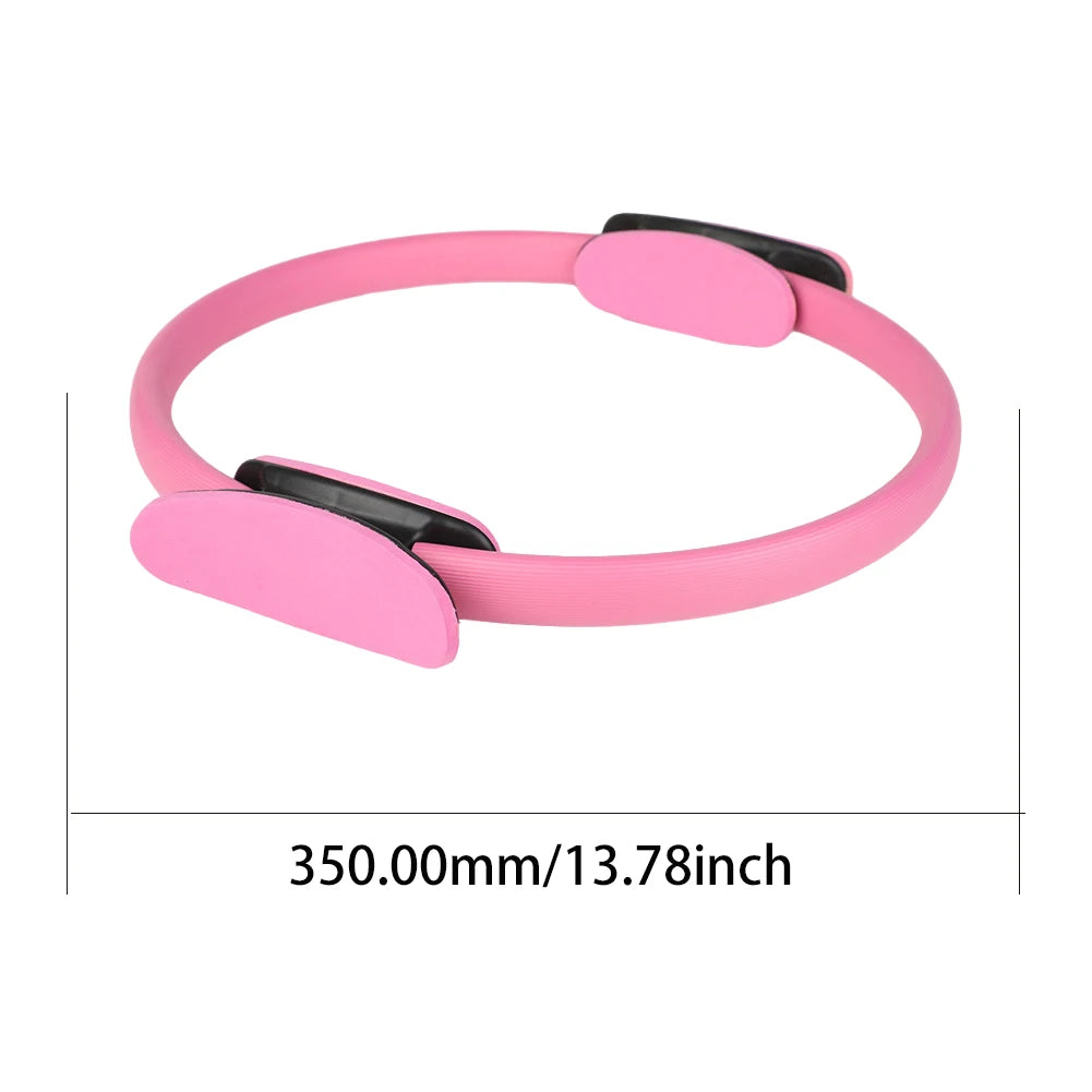 Pilates Ring Fitness Ring with Non Slip Handles Flexible Resistance Exercise Equipment Portable for Toning Inner & Outer Thighs