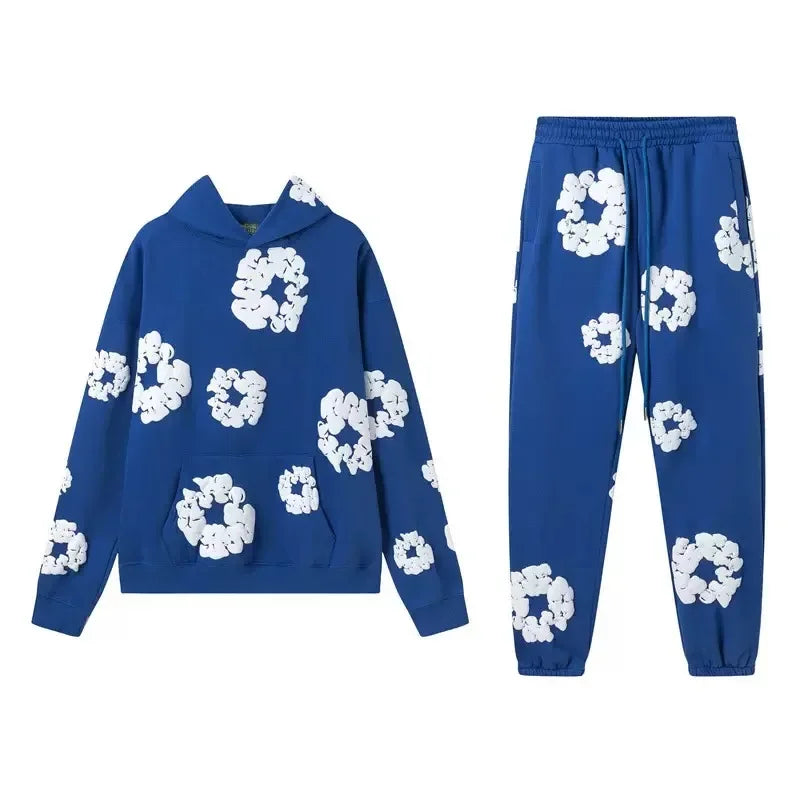 DENIM TEARS brand hot selling new fashionable foam cotton printed hoodie Hip-hop street style is suitable for both women and men