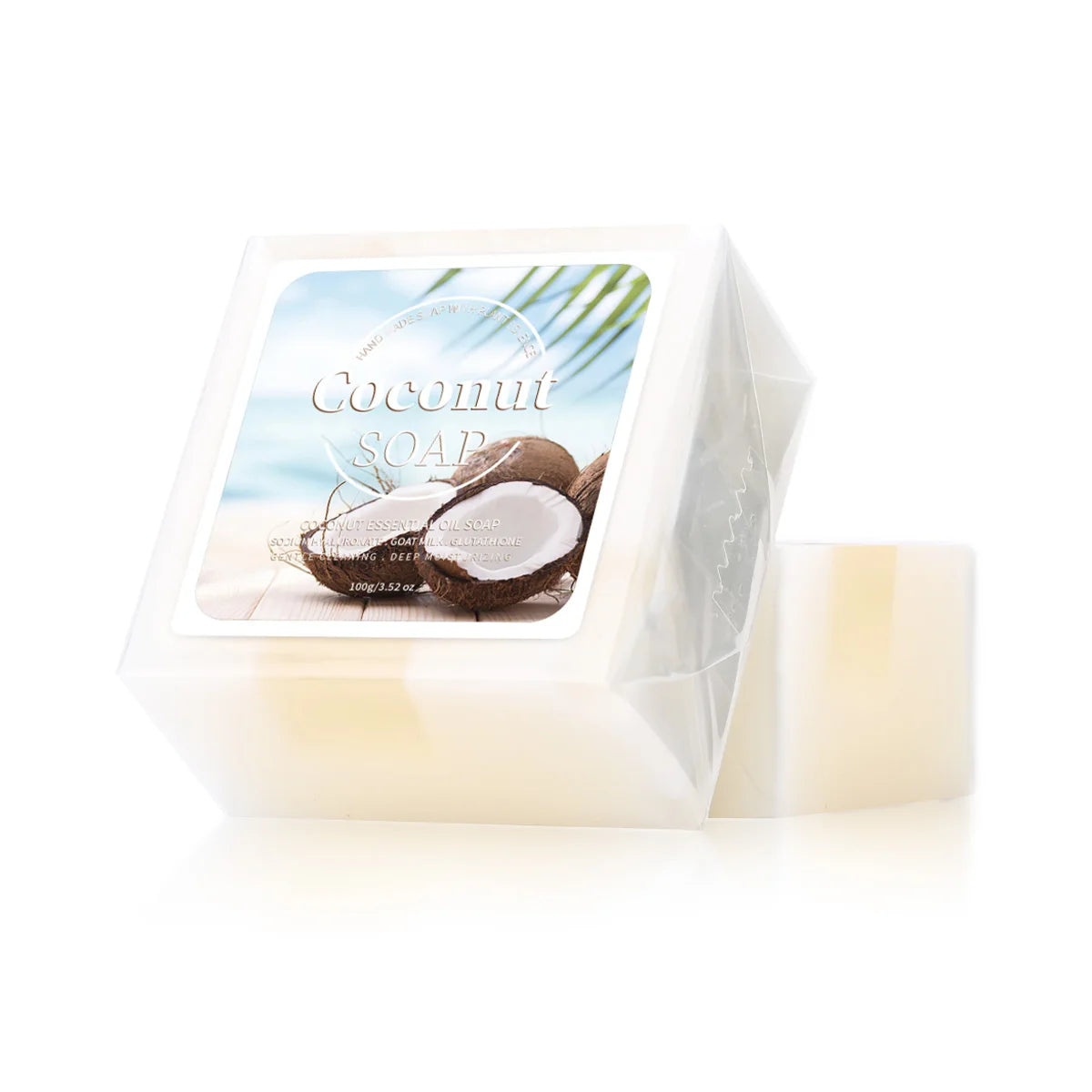 100g B+ Coconut Milk Organic Pure Plant Extract Handmade Soap Facial Treatment Acne Goat Milk Soap