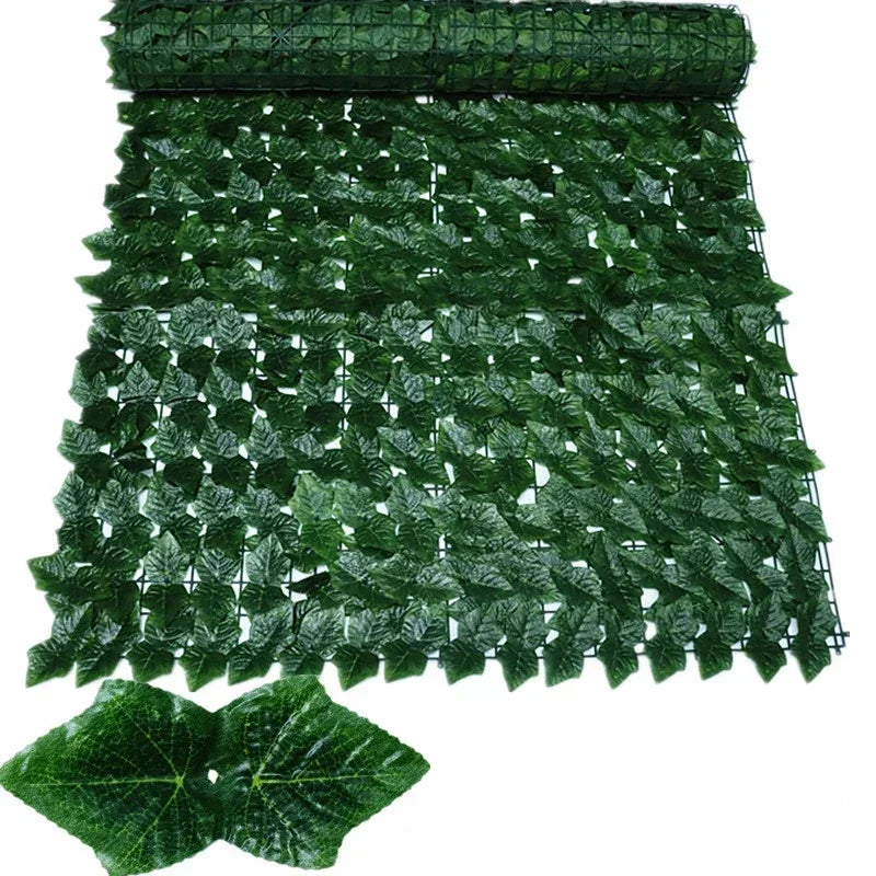 100X300cm Artificial Ivy Fence Plant Grass Wall Panel Faux Green Leaf Hedge Privacy Screen Outdoor Home Garden Balcony Decor