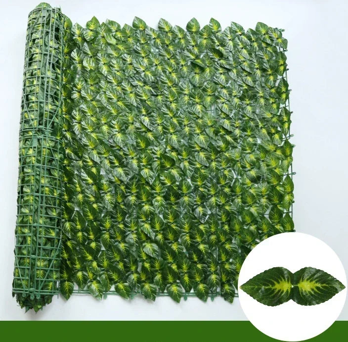 100X300cm Artificial Ivy Fence Plant Grass Wall Panel Faux Green Leaf Hedge Privacy Screen Outdoor Home Garden Balcony Decor