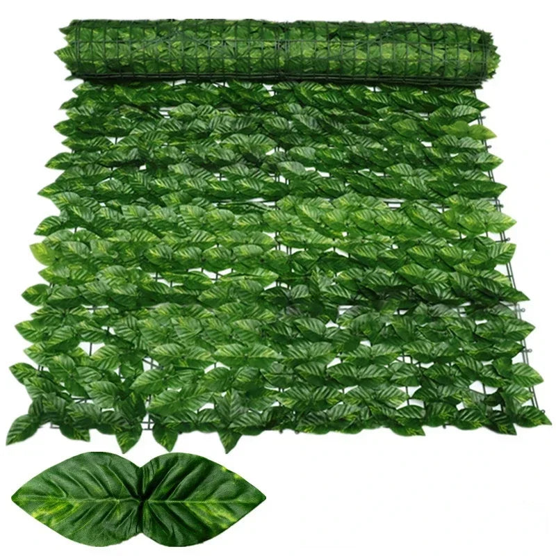 100X300cm Artificial Ivy Fence Plant Grass Wall Panel Faux Green Leaf Hedge Privacy Screen Outdoor Home Garden Balcony Decor