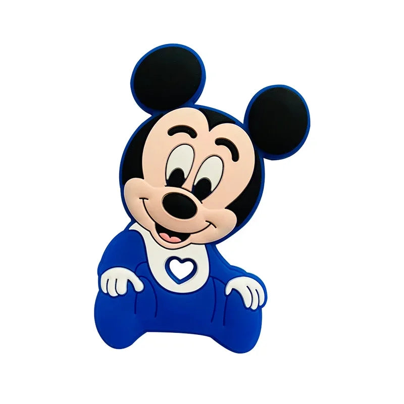 1pcs Silicone Cartoon Stlch Donald Duck Baby Teether Rodent BPA Food Free Silicone Teeth Nursing Pacifier Clip Silicone Bead