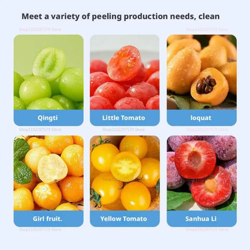 Electric Automatic Grape Peeler Machine for Home Use, Desktop Fruit Skin Peeler for Grapes Tomatoes, Easy to Clean & Save Time