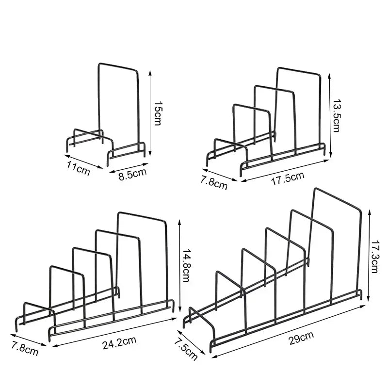 Iron Art Rack Shelf Multi Layer Space Saving Organizer Cutting Board Pot Lid Plates Stand Holder Storage For Kitchen Home Decor