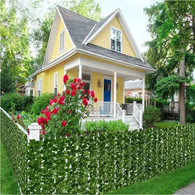 100X300cm Artificial Ivy Fence Plant Grass Wall Panel Faux Green Leaf Hedge Privacy Screen Outdoor Home Garden Balcony Decor