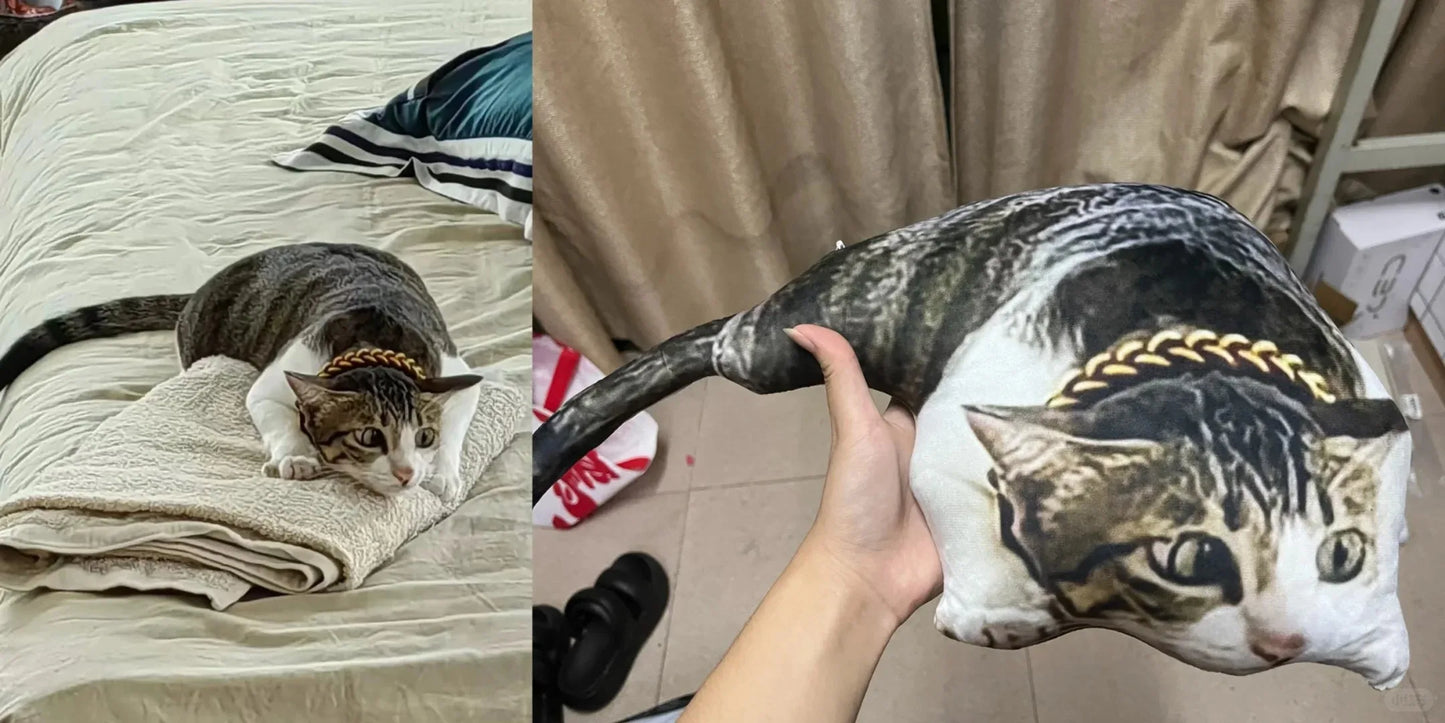 Customized double-sided pet shaped pillow - an ideal gift for dog lovers,perfect for home decoration, car seats, Polyester fiber