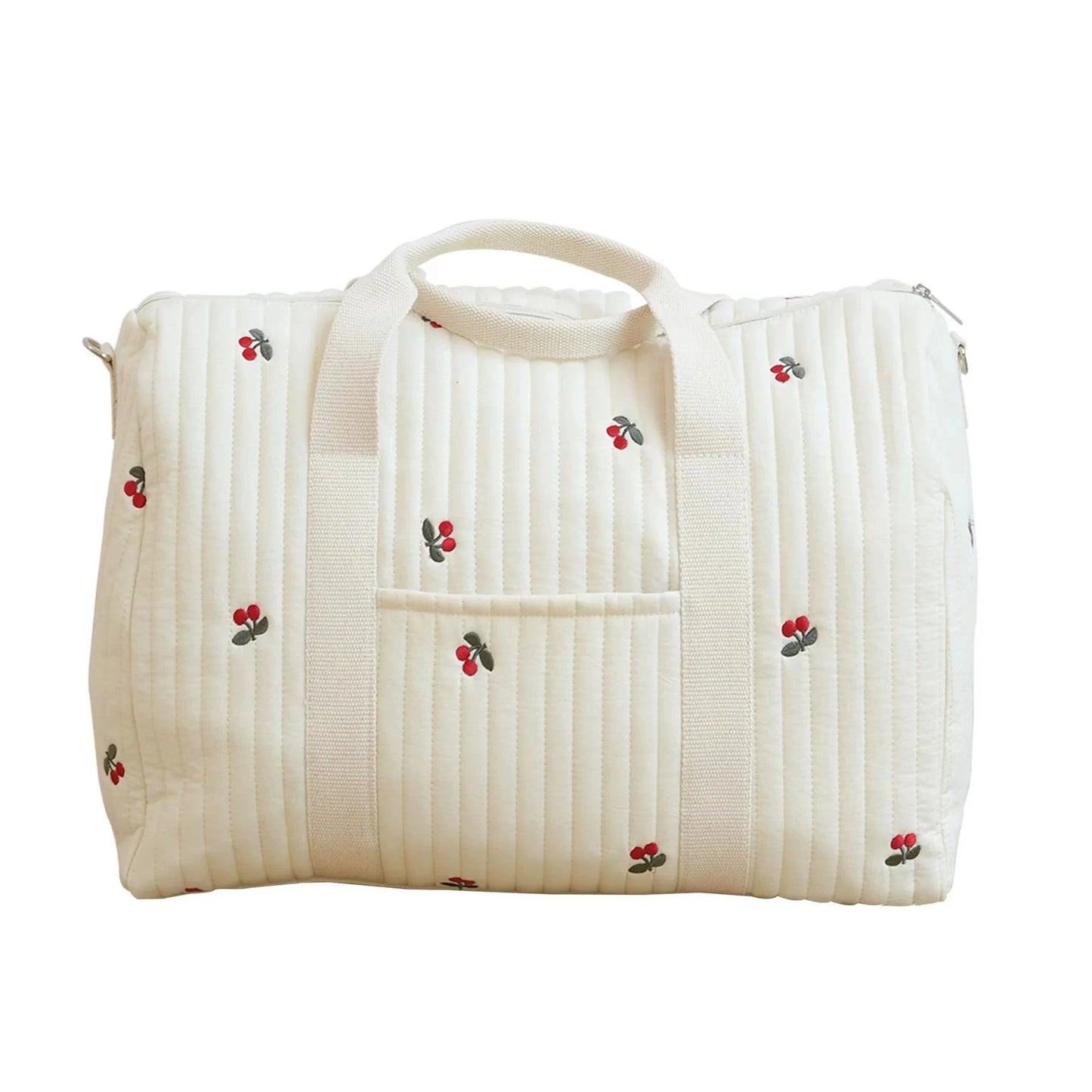 Ins Baby Diaper Bags Embroidered Nappy Organizer Messenger Bag Cute Cartoon Shoulder Bag with Zipper Luggage ToteBag for Travel