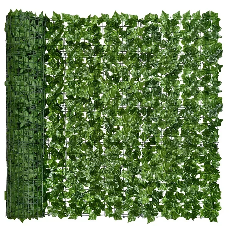 100X300cm Artificial Ivy Fence Plant Grass Wall Panel Faux Green Leaf Hedge Privacy Screen Outdoor Home Garden Balcony Decor