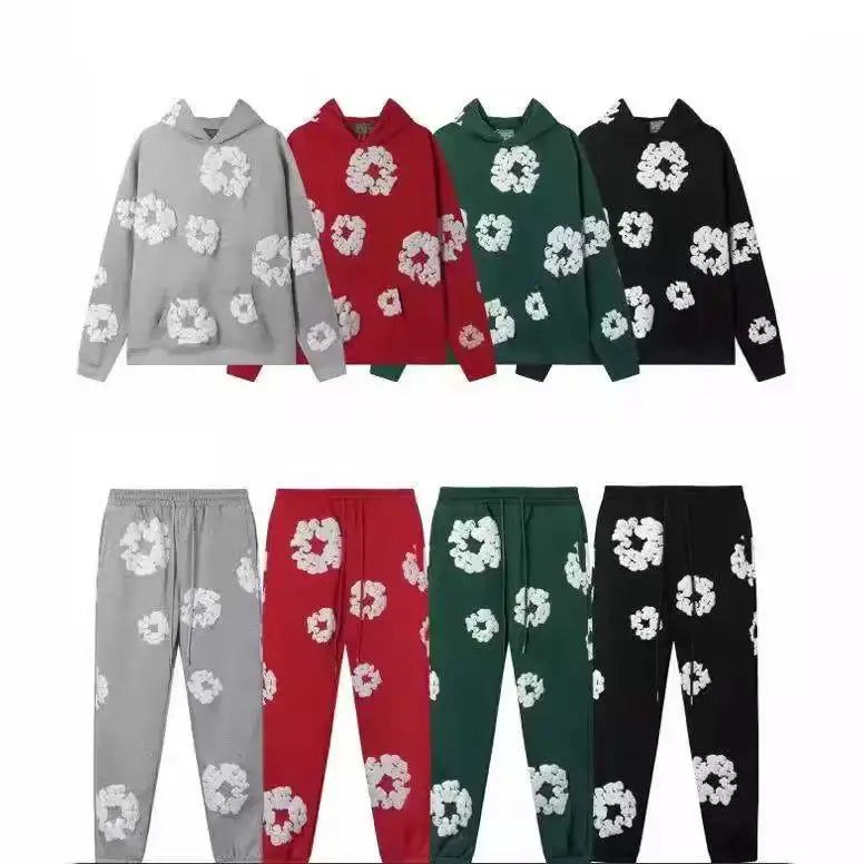 DENIM TEARS brand hot selling new fashionable foam cotton printed hoodie Hip-hop street style is suitable for both women and men