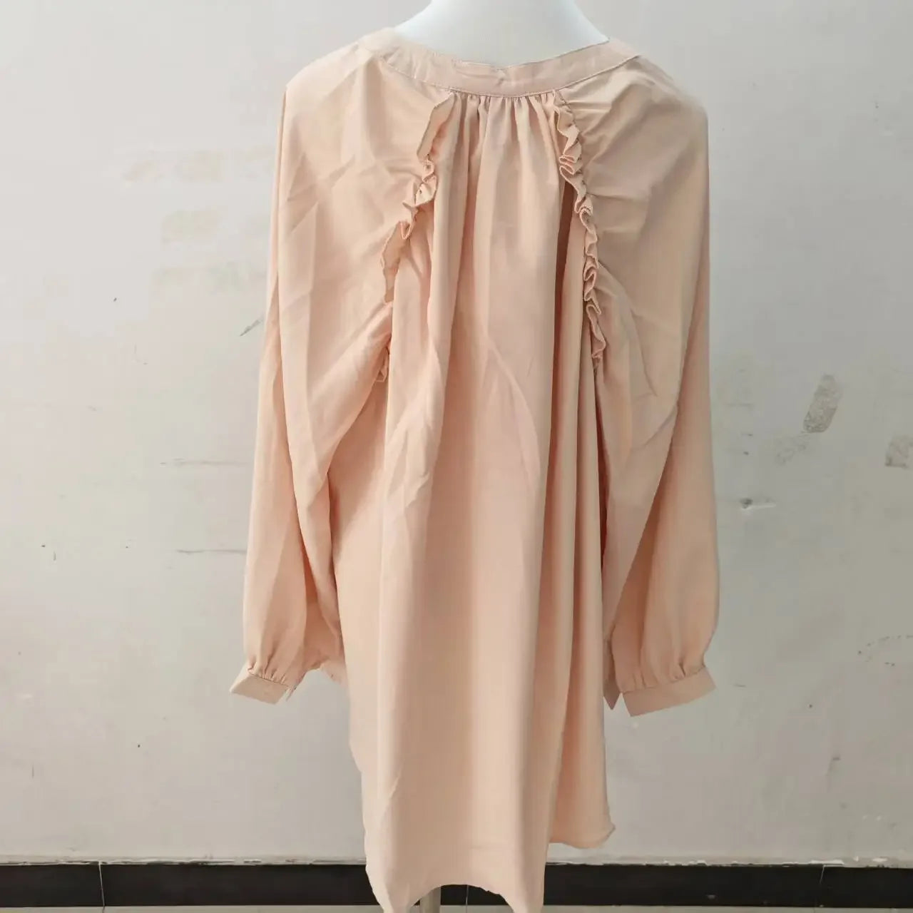 Long Sleeve V-Neck Loose Casual Sun Protection Shirt Cardigan Outerwear Apricot Color Zhao Lusi Style Women's Fashion Summer 202