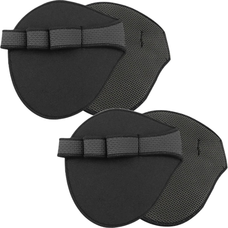 2PCS Neoprene Grip Pads Lifting Grips Gym Workout Gloves Weightlifting Calisthenics Powerlifting Fitness Sports Hand Protector