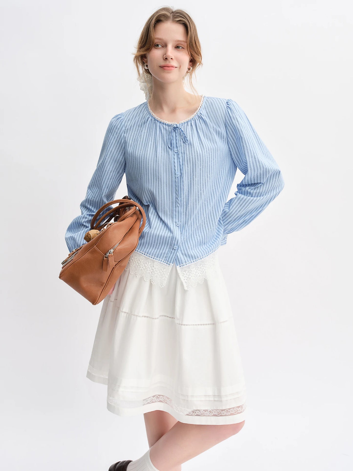 DUSHU Nordic Style Fashion Denim Suit Women Autumn 2025 New Long and Short Vest Skirt Vintage Clothing Ins Dresses 25DS83108