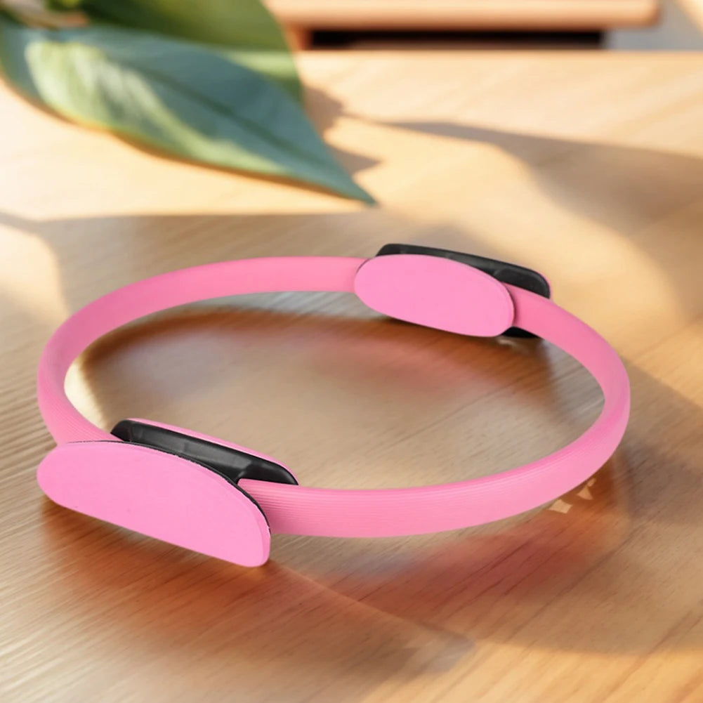 Pilates Ring Fitness Ring with Non Slip Handles Flexible Resistance Exercise Equipment Portable for Toning Inner & Outer Thighs