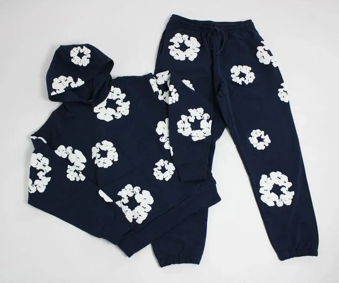 DENIM TEARS brand hot selling new fashionable foam cotton printed hoodie Hip-hop street style is suitable for both women and men
