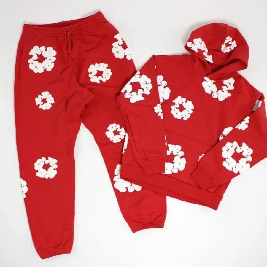 DENIM TEARS brand hot selling new fashionable foam cotton printed hoodie Hip-hop street style is suitable for both women and men