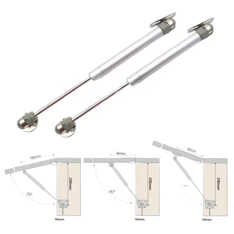 2/4Pcs 20/40/60/80N/100N/200N Furniture Hinge Kitchen Cabinet Door Lift Pneumatic Support Hydraulic Gas Spring Stay