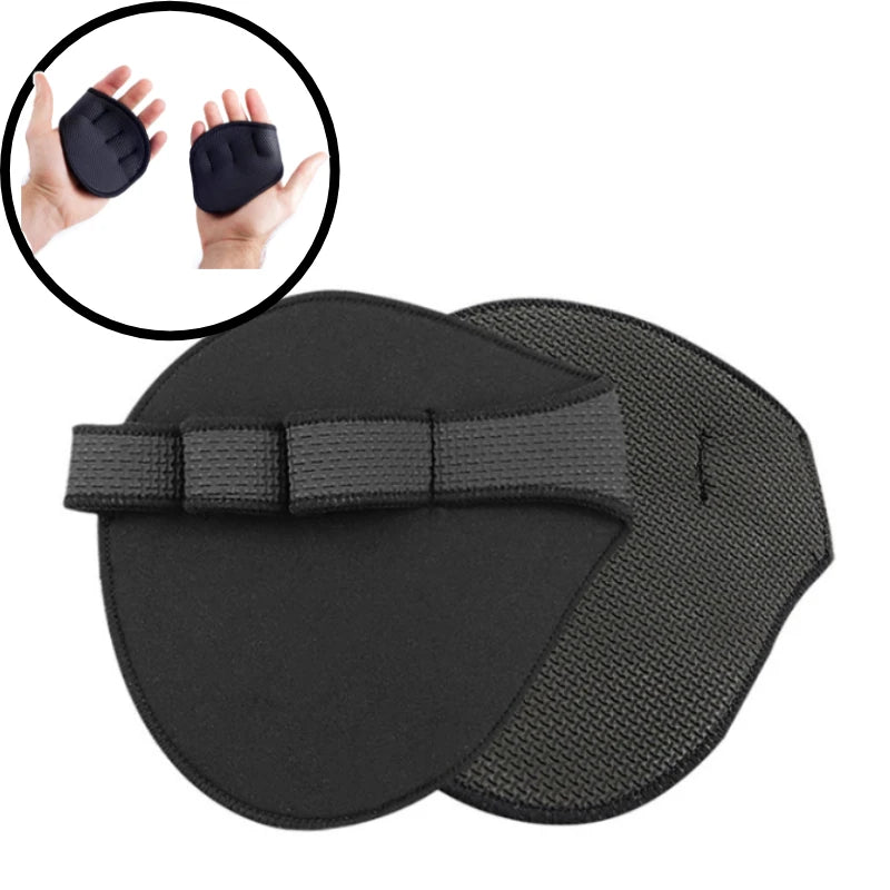 2PCS Neoprene Grip Pads Lifting Grips Gym Workout Gloves Weightlifting Calisthenics Powerlifting Fitness Sports Hand Protector